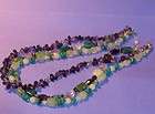 Artisan Necklace Amethyst Blue Lace Agate Turquoise Per
