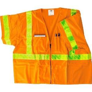  OK 1 Orange Surveyors ANSI Class 3 Safety Vest X Large 