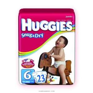 Huggies Snug & Dry Disposable Diapers, Huggies Snug N Dry Disp Sz6, (1 