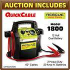 QUICK CABLE Rescue Model 1800 Jump Booster Pack Battery Charger   NEW 