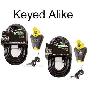  Master Lock   Python Adjustable Cable Locks #8413KA2 20 20 