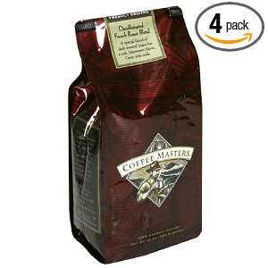 Coffee Masters Gourmet Coffee, French Roast Blend Decaffeinated, Whole 