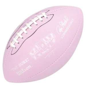 Wilson Super Bowl 44 Mini Pink Sewn Rubber Football  