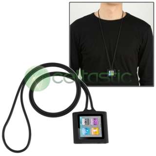   Silicone Gel Case Skin Cover+Lanyard Holder For iPod Nano 6  