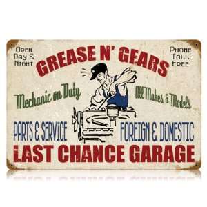  Grease N Gears Garage Sign