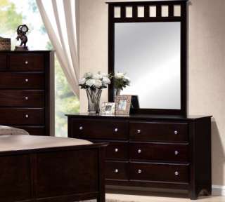   Brown Contemporary 5 Pc Queen King Bed Bedroom Set Furniture  