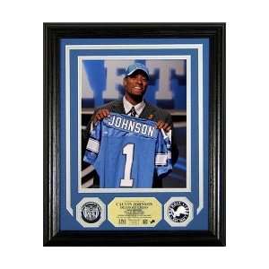  Calvin Johnson Detroit Lions Draft Day Photo Mint with 