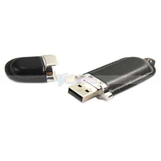 New 2GB Leather USB 2.0 Flash Memory Drive Store USB 2GB Black 1 Year 