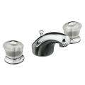   Coralais Widespread Lavatory Faucet With Sculptured Acrylic Handles