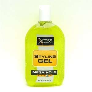  Xcess Styling Gel Yellow #9 Mega Hold Case Pack 12 Beauty