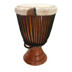 Hand carved 13x24 inch Professional African Djembe Drum (Senegal 