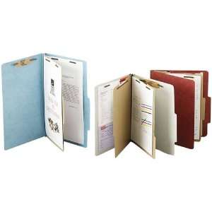   Inc.   Classification Folders, 2 Exp,Letter,1 Partition, Earth Red