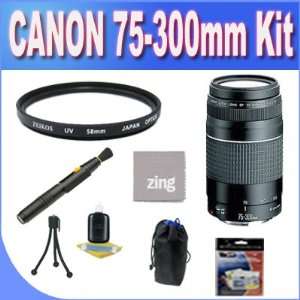  Canon EF 75 300mm f/4 5.6 III Telephoto Zoom Lens for Canon 