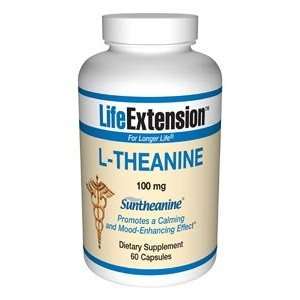  Life Extension L Theanine 100mg, 60 Capsule Health 