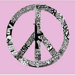 Los Angeles Pop Art Womens Peace Love Music Hoodie  