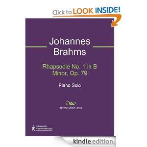 Rhapsodie No. 1 in B Minor, Op. 79 Sheet Music Johannes Brahms 