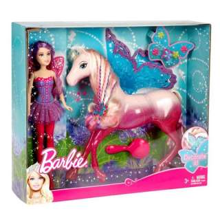 NIB Barbie Fairy Doll and Horse Gift Set  