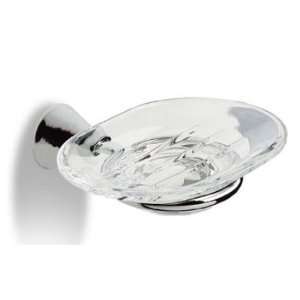   Voga Industries Soap Dish W Crystal Clear Glass Chrome