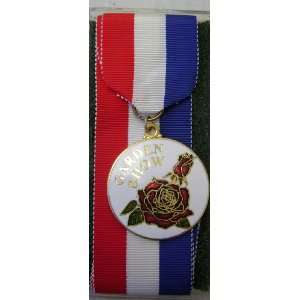   Collectible 1983 Garden Show Medal   Red White Blue Strap Electronics