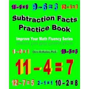  Subtraction Facts Practice Book byPh.D. Ph.D. Books
