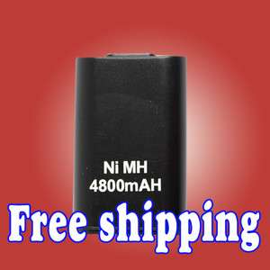 4800mAh Rechargeable Battery Pack for xbox 360 Black  