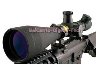 BSA M1 3.5 10x50 Red Illuminated Mil Dot Side Wheel Focus Rifle Scope 