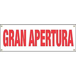 Gran Apertura (Grand Opening) 8x3 foot Outdoor Banner   