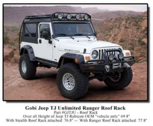 GOBI Jeep Wrangler TJ Unlimited Ranger Roof Rack  