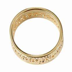   Collection 14k Gold plated Open weave Band Ring  