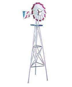 Patriotic 8 foot Decorative Windmill  