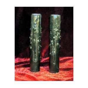  Black Beeswax Candle Covers (11 sizes), candelabra base 