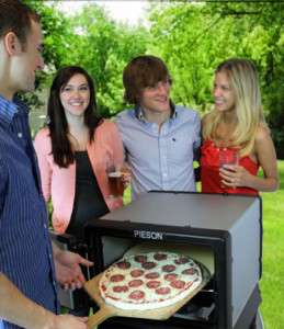 PiesOn Outdoor Portable Brick Pizza Oven, Propane  