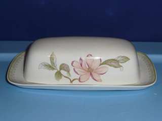 Oneida Fine Porcelain Savannah Butter Dish w/cover  