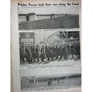  1915 WW1 Belgian Trenches Soldiers Football Nieuport