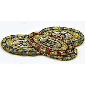 BUY 1 GET 1 OF SAME FREE/$25 & $100 Gambling Chips Embroidered Iron On 