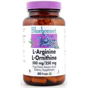  Bluebonnet   L Arginine/L Ornithine 500mg/250mg   50 