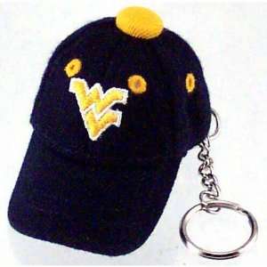  West Virginia Mountaineers Navy Baseball Cap Key Chain 