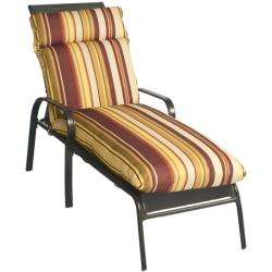 Bella Stripe Outdoor Chaise Lounge Chair Cushion  