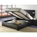 Lucca Chocolate King size Storage Bed