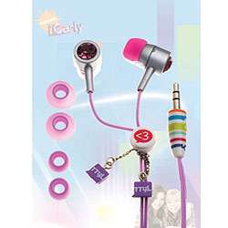 Nemo Digital IC10149LP iCarly iGlam Purple Crystal Stud Earbuds 