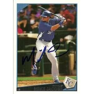  Mike Jacobs Signed Kansas City Royals 2009 Topps Card 