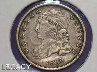 1835 SILVER CAPPED BUST DIME HIGHER GRADE NICE COIN (GP  
