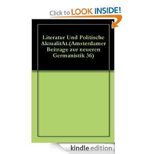   Germanistik 36) (German Edition) Rodopi  Kindle Store