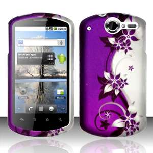Hard SnapOn Phone Cover Case FOR Huawei IMPULSE 4G U8800 Vine Purple 