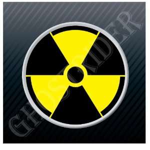  Radioactive Sign Trefoil Symbol Radiation Sticker Decal 
