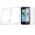 Clear Crystal Case/ Screen Protector for HTC EVO 3D