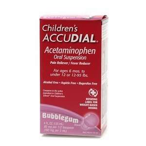 Childrens Accudial Pain Reliever/Fever Reducer Acetaminophen Oral 