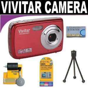 Vivitar ViviCam HD 7024 7.1 MP 4x Digital Zoom Camera (Red 