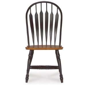 Madison Park Windsor Dining Chair in Black and Cherry 