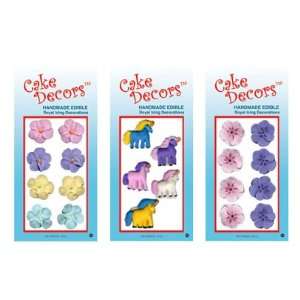 Cake Decors Girls Theme   6 Pack  Grocery & Gourmet Food